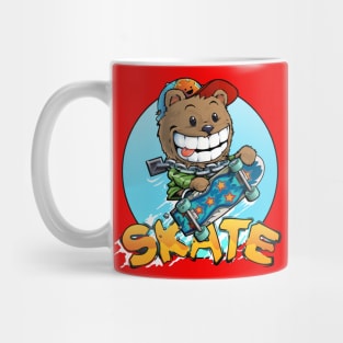 Bear skateboard Mug